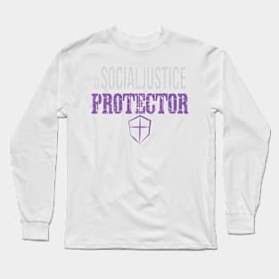 #SocialJustice Protector - Hashtag for the Resistance Long Sleeve T-Shirt